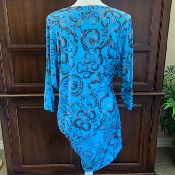Caribe Asymetrical Tunic Top Size Large - Picture 3 of 11